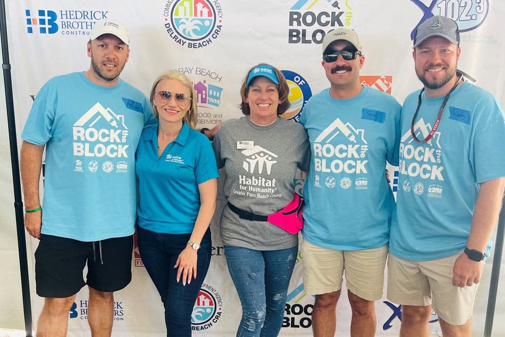 group of habitat for humanity volunteers